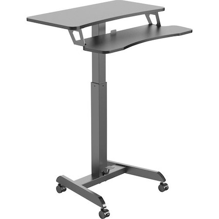 Kantek Standing Desk, Black, 31-1/2 in W x 15-7/10 in Lx 49 in H KTKSTS350